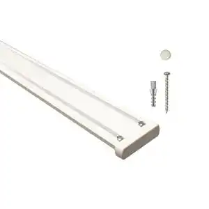 Gardinenschiene iso-design N 2 läufig aus Aluminium in Weiß