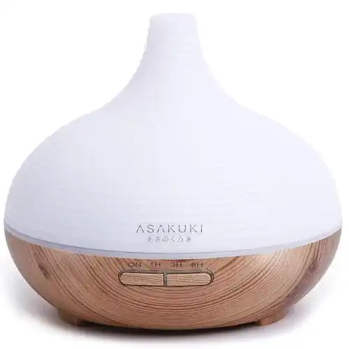 Aroma Diffuser ASAKUKI 300ml für Duftöle und Ultraschalltechnik
