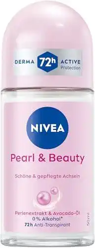 Nivea Pearl & Beauty Deo Roll-On für Frauen, Antitranspirant 50 ml