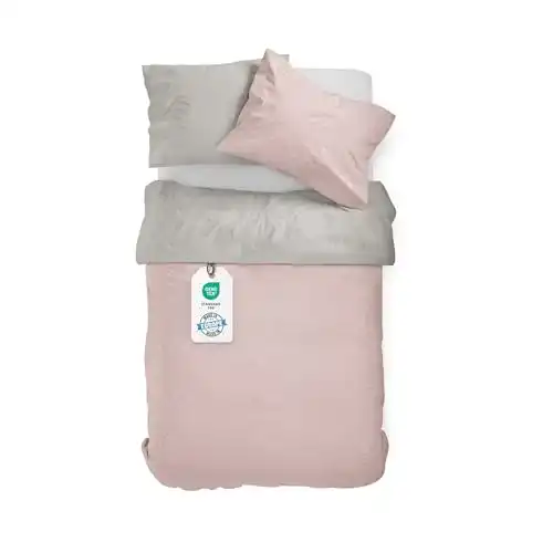 Mako-Satin-Bettwäsche Blue Moon Premium 140×200 cm
