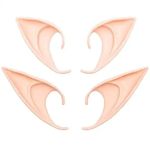 Elfenohren Bigcheer 2 Paar Latex Ohren für Cosplay und Halloween