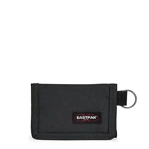 Eastpak Mini Crew Geldbörse in Schwarz, 7,5 x 11,5 cm, strapazierfähiges Nylon