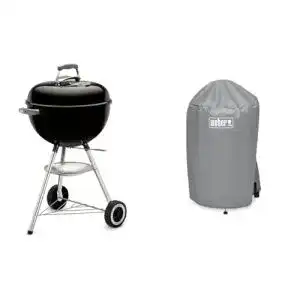 Mini Kugelgrill Weber 1241304 Holzkohlegrill Classic Kettle 47 cm