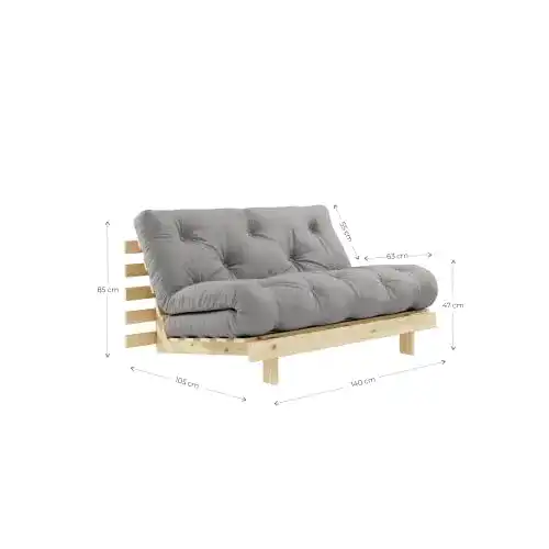 Karup Design Roots 2 Sitzer Futon Schlafsofa aus Kiefer