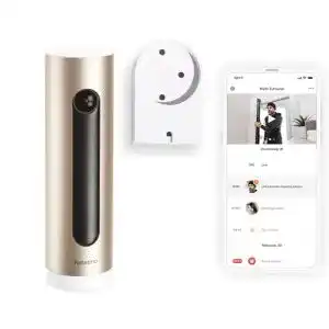 Netatmo HomeKit Innenkamera mit Wandhalterung und Bewegungserkennung