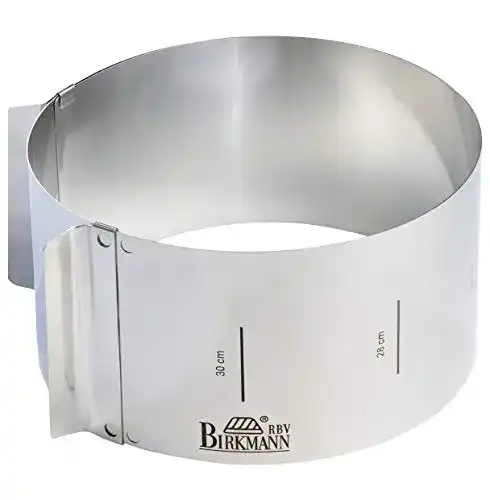 Tortenring von RBV Birkmann, hoch und stufenlos verstellbar (18-30 cm)