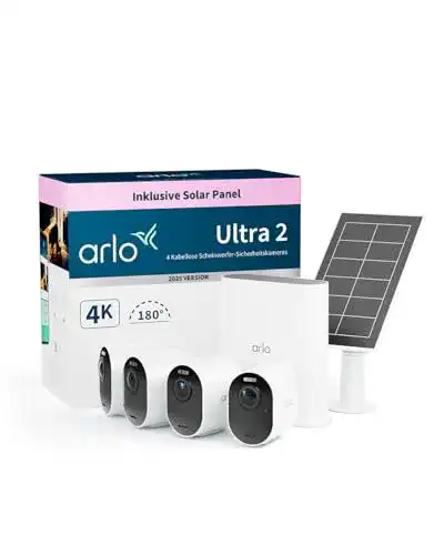 Arlo Ultra 2 Überwachungskamera für Außenbereich mit WLAN und Solar
