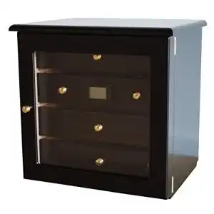 Germanus Zigarren Humidor Schrank Radix in Schwarz