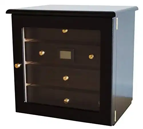 Germanus Zigarren Humidor Schrank Radix in Schwarz
