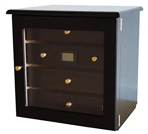 Germanus Zigarren Humidor Schrank Radix in Schwarz