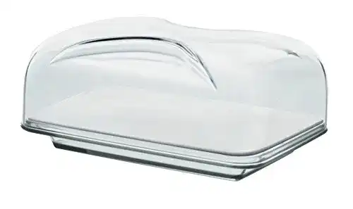 Guzzini Käseglocke Gocce, Rechteckig, Transparent, 25,5 x 18 x 11,5 cm