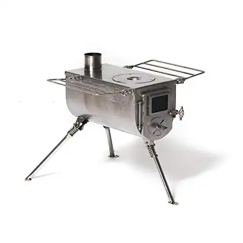 Winnerwell Woodlander Medium Zeltofen für Camping und Outdoor