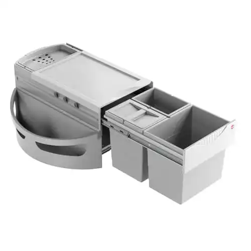 Einbau-Abfalleimer Hailo Rondo 3646131 für Küchenmülltrennung