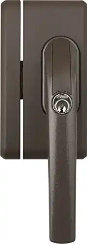 Abus Fenstersicherung FO400N AL0125 – Fenster-Zusatzsicherung mit Druckzylinder