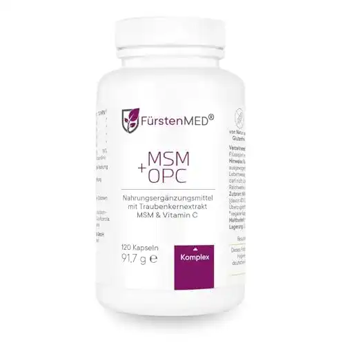 MSM Pulver FürstenMED – Hochdosierte Kapseln mit 1420mg MSM