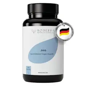 Boderrra Jod Kapseln hochdosiert – 120 Stück mit 150μg Jod pro Tagesdosis