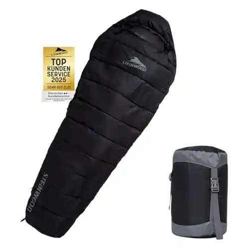 Outdoor Schlafsack Steinwood Premium koppelbar für Camping und Trekking