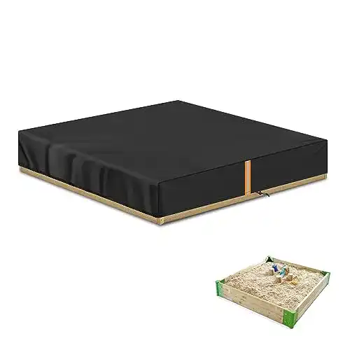 Sandkastenabdeckung Vansheim wasserdicht mit Kordelzug und Elastikband