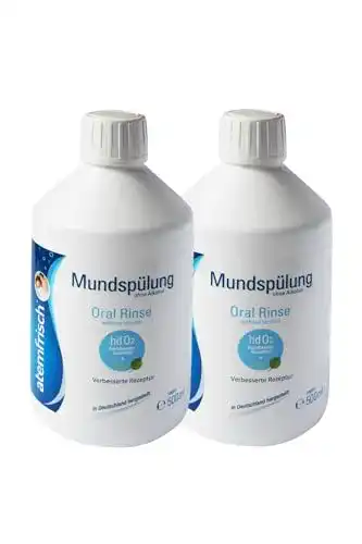 Viren-Mundspülung Atemfrisch im 2er Pack Mundspülung für frischen Atem