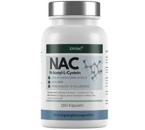 N-Acetylcystein Exvital NAC Kapseln 600mg 180 vegane Kapseln