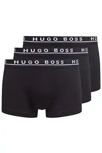 Boxershorts Herren BOSS Herren Trunk 3P CO/EL Dreier-Pack