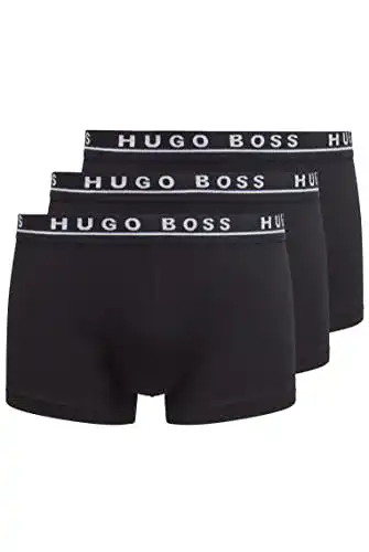 Boxershorts Herren BOSS Herren Trunk 3P CO/EL Dreier-Pack