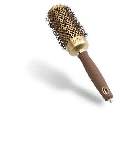 Keramik Rundbürste Olivia Garden Expert Blowout Shine in Gold und Braun