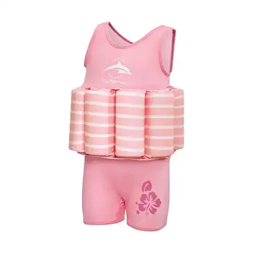 Badeanzug mit Schwimmhilfe Konfidence für Kinder 2 – 3 Jahre in Rosa und Pink
