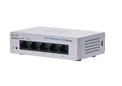 5-Port-Switch Cisco Business CBS110-5T-D Unmanaged Switch