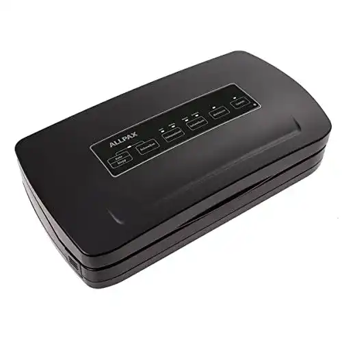 Allpax Vakuumierer F 210 ECO schwarz mit 100 Vakuumbeuteln
