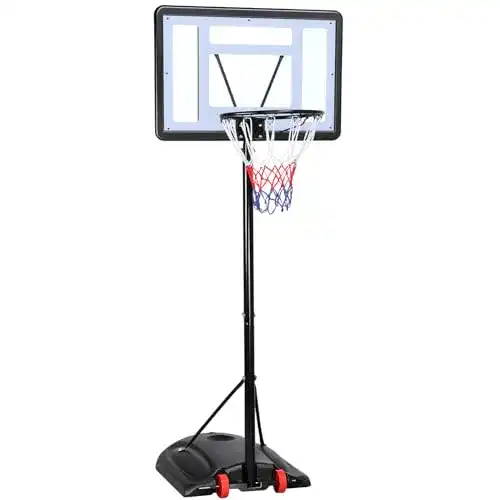 Basketballkorb Yaheetech mit Höhenverstellung und Rollen
