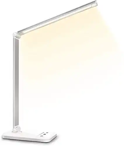 Schreibtischlampe Slator LED dimmbar mit USB-Anschluss