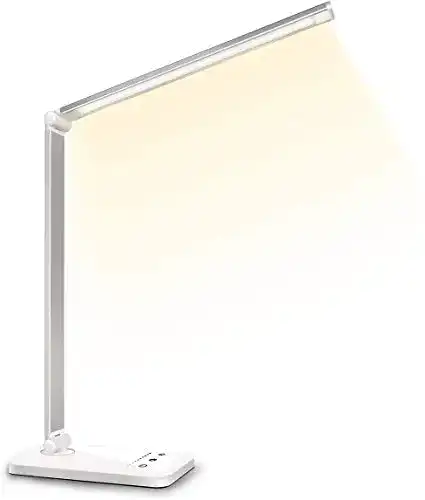Schreibtischlampe Slator LED dimmbar mit USB-Anschluss