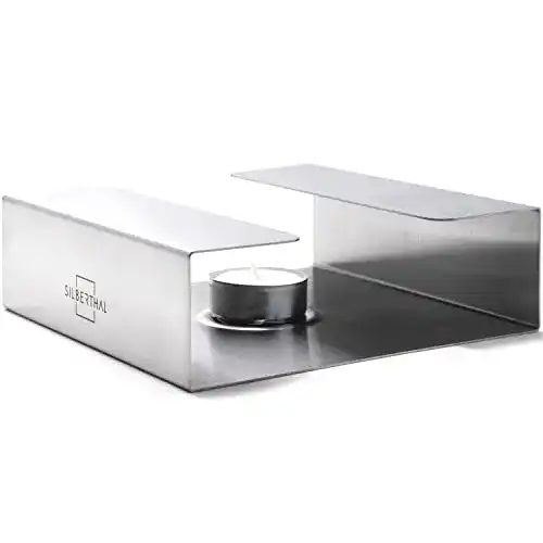 Stövchen SILBERTHAL für Teekanne, Edelstahl, elegant, robust