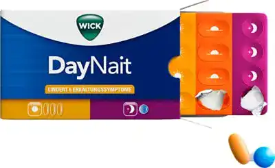 Wick DayNait Filmtabletten 16 Stück zur Linderung von Grippebeschwerden