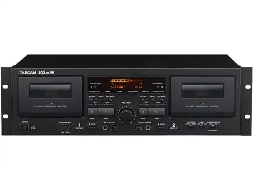 Kassettendeck Tascam 202MKVII Doppel für Studioanwendungen
