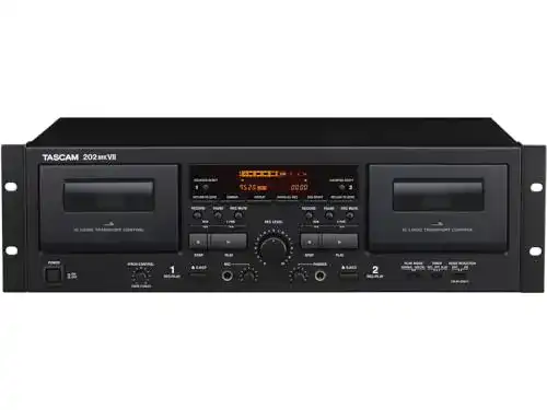 Kassettendeck Tascam 202MKVII Doppel für Studioanwendungen
