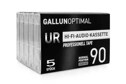 Audio Kassetten Gallunoptimal UR90 90 Minuten 5er Pack