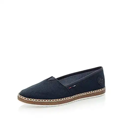 Rieker Espadrilles Damen M2278 Flache Sommerschuhe für Frauen