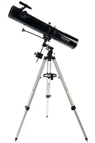Celestron 21045 PowerSeeker 114EQ Spiegelteleskop für Einsteiger