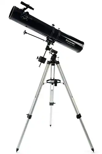Celestron 21045 PowerSeeker 114EQ Spiegelteleskop für Einsteiger