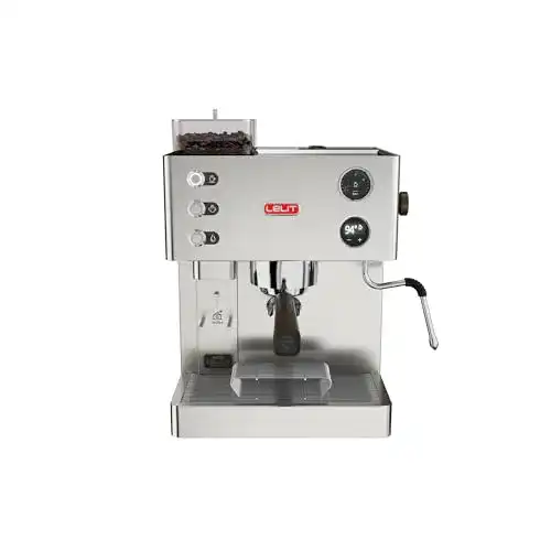 Lelit Siebträger Kaffeemaschine Kate mit Milchaufschäumer und LCC Display