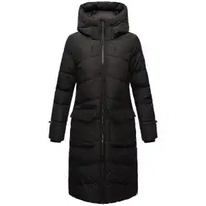 Damen Wintermantel von Marikoo – warmer Steppmantel in Schwarz