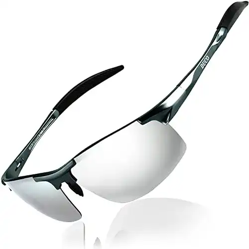 Duco Herren Sonnenbrille Sportbrille mit Polarisierung und UV400-Schutz