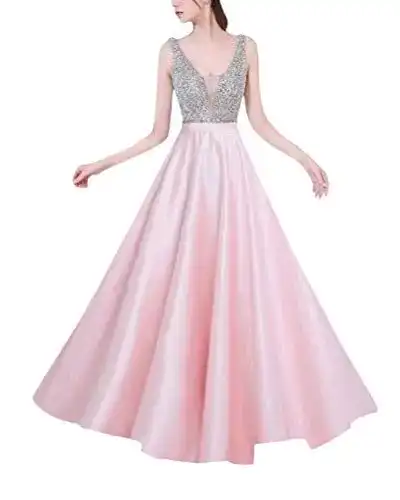 Ballkleid Minetom für Damen – Festliches Hochzeitskleid mit Glanz