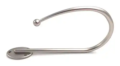 Raffhalter DécoProfi für Vorhänge/Gardinen Matt Silber Metall