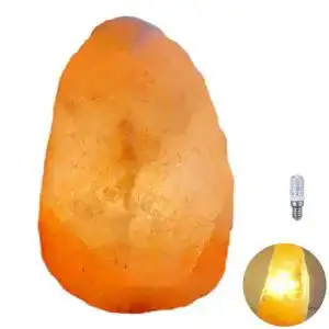 Salzlampe Hoch aus Salzkristall mit LED Leuchtmittel, 30 cm