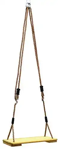 Brettschaukel Littletom aus Holz, verstellbar, 44×17,5 cm für Kinder