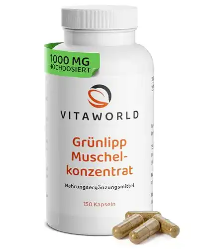 Grünlippmuschel-Kapseln von Vita World für Gelenkgesundheit
