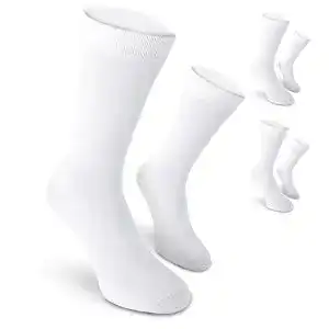 Socken Safersox für Herren im 3er Pack in Weiß, Größen 43-46